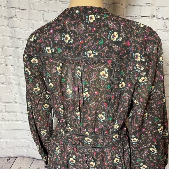 NWT New $348 Joie Charmesse Cotton Printed Mini Dress Size 6 - Picture 10 of 14